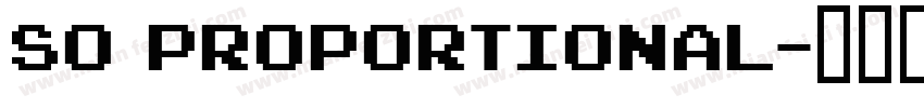 so proportional字体转换